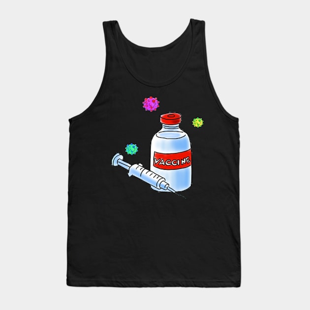 vaccine Tank Top by gold package